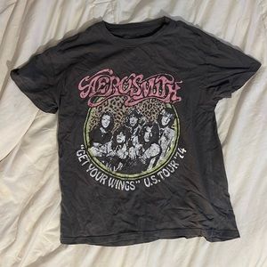 aerosmith “get your wings” band tee